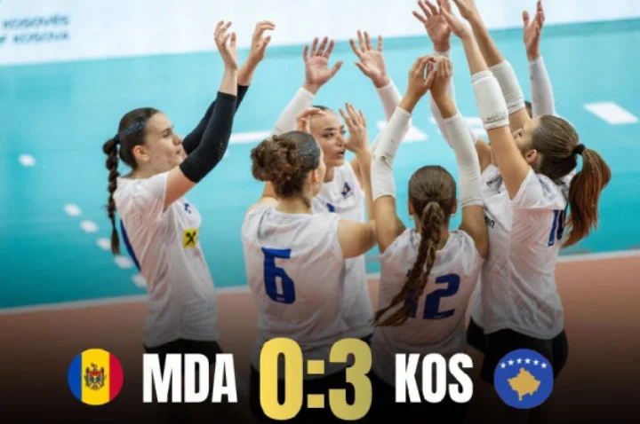 Kosovo’s U17 Girls’ Volleyball Team Concludes Balkan Championship Campaign with Dominant Victory Over Moldova