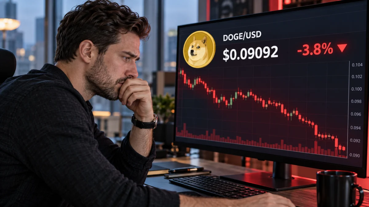 Dogecoin Under Pressure: Bearish Sentiment and Technical Hurdles Signal Caution for Investors