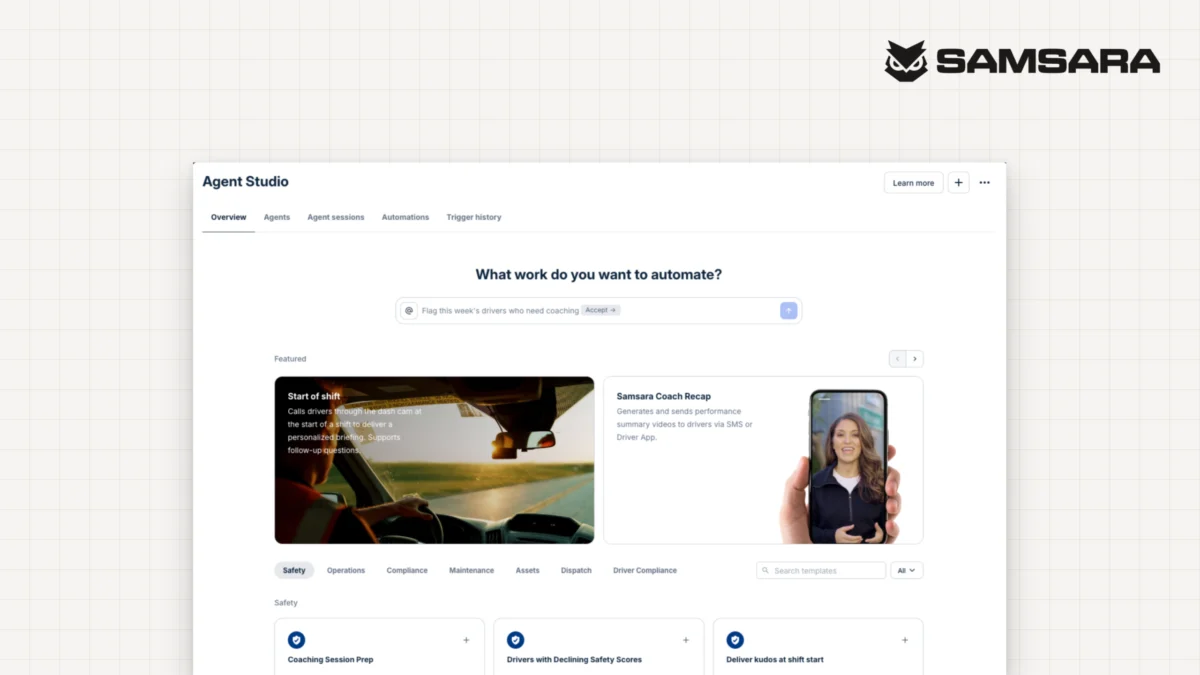 Scaling the AI Frontier: Samsara’s Agent Studio Goes General to Revolutionize Logistics